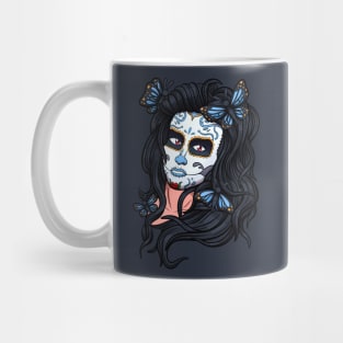 Sugar Skull Girl Face Mug